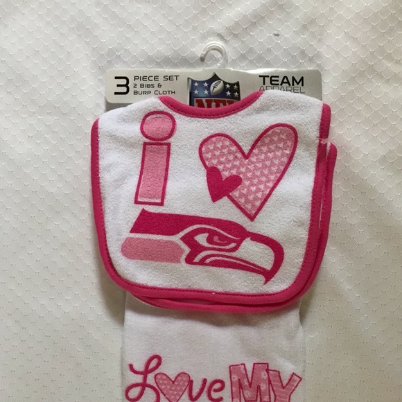 Team Apparel Other - NFL Seattle Sea Hawks 3-piece 2 bibs & burpcloth